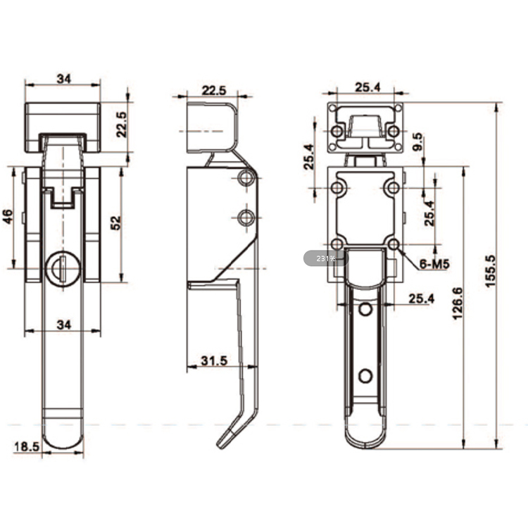 Khóa siết kiểu đẩy-C9401-1