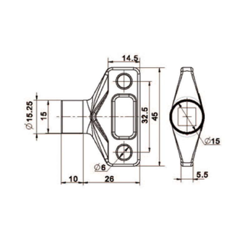 Loại công cụ Chìa khóa nhựa-3705-4