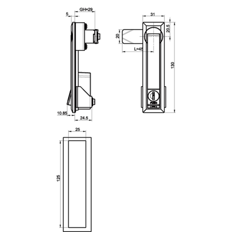 Bấm Để Bật Mở Rocker Lock-A7141
