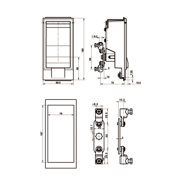 Ổ Khóa Loại Hộp Thay Đổi Lock-A7802