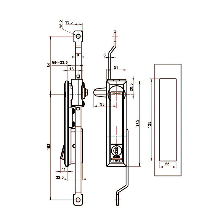 Nhấn Bounce Rocker Lock-A8201