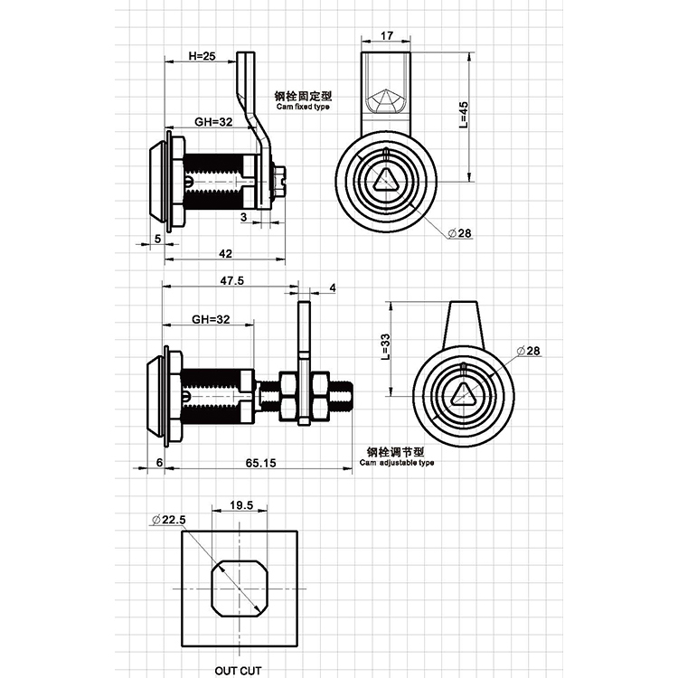 Khóa nén loại công cụ tiêu chuẩn Mỹ-A6321