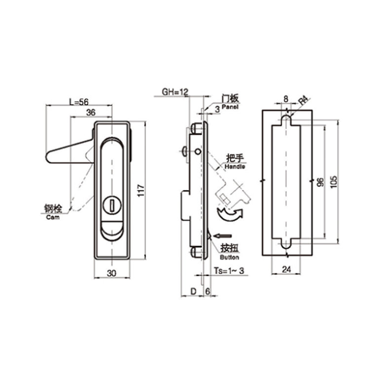 Nhấn và bật để mở khóa-A7202